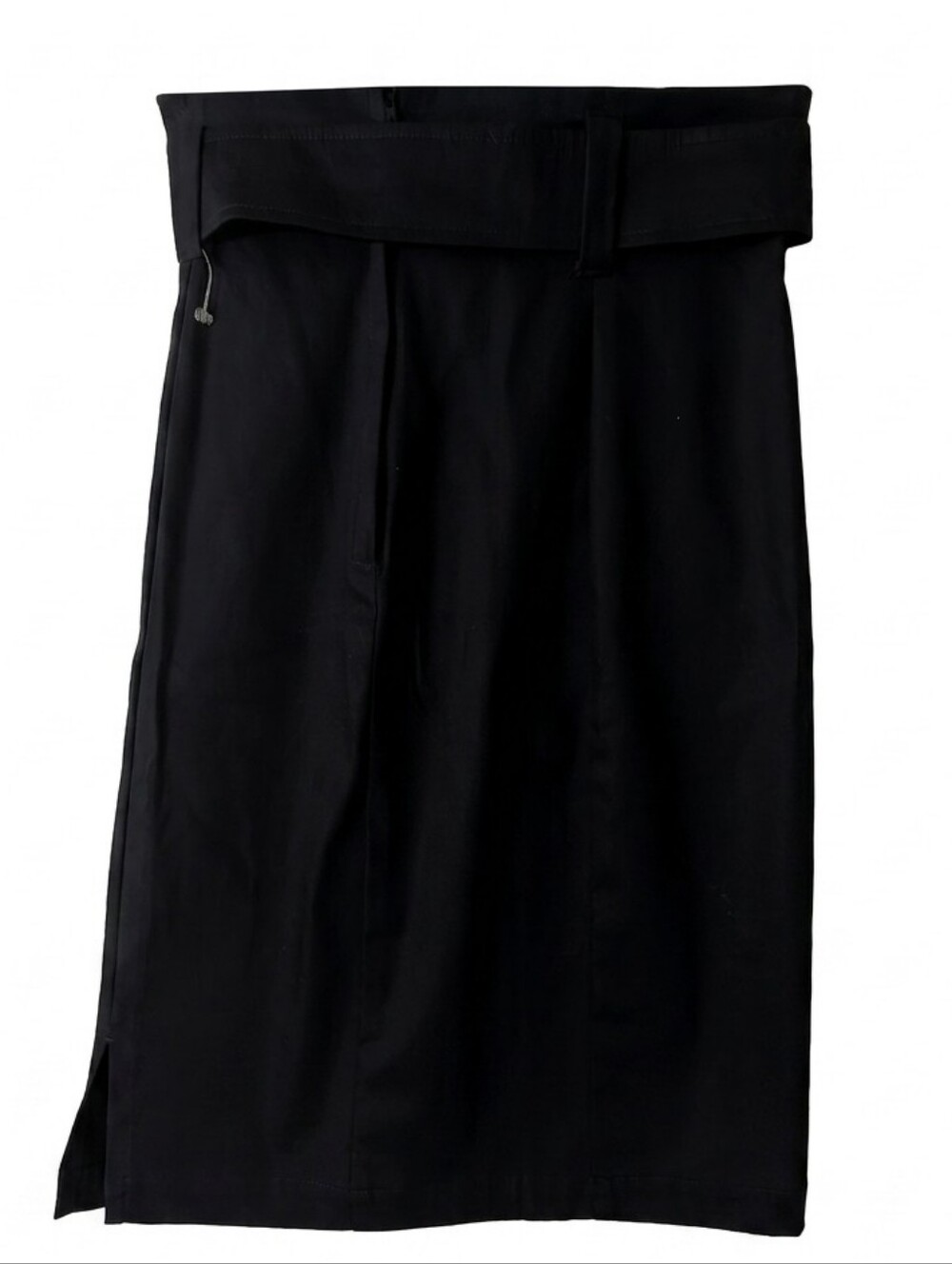 Heartbreaker Fashion Black Belted High Waisted Pencil Skirt Small - Picture 3 of 6